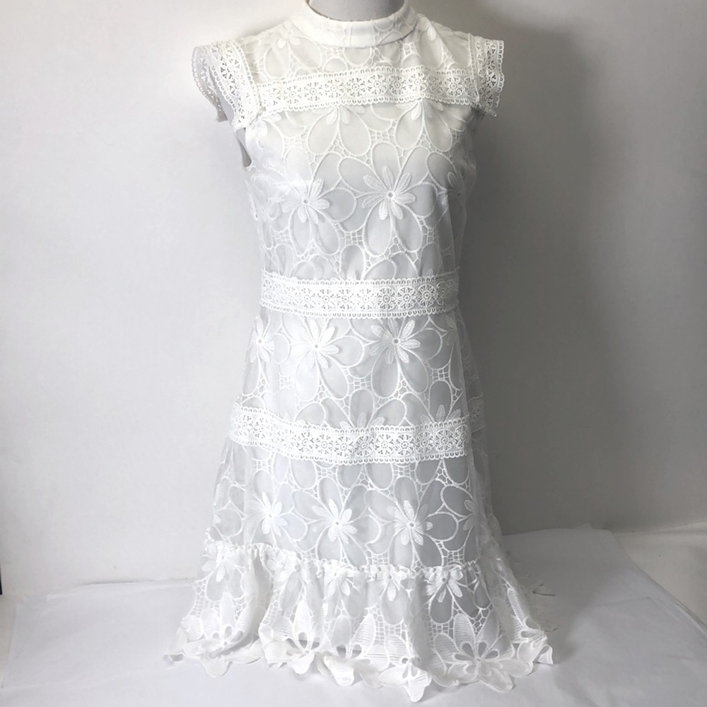 Julia Jordan Ivory Dress New 4 - Picture 3 of 9